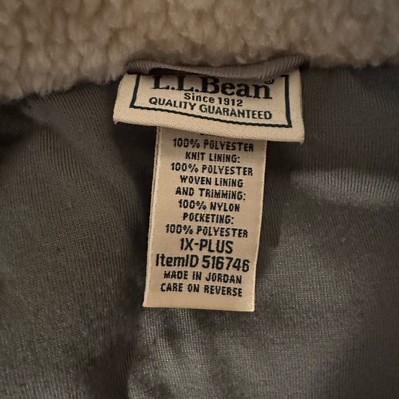 LL Bean plus size Sherpa vest, 1X - Picture 5 of 7